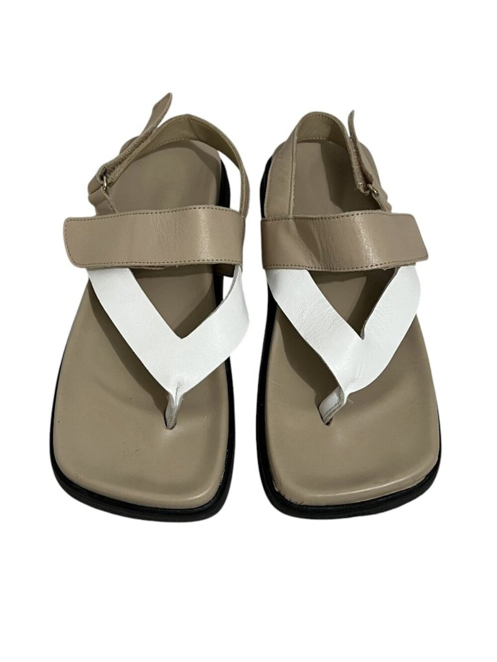 ALOHAS Decade Padded Leather Cross-Strap Slingback Sandals Women's US 8.5